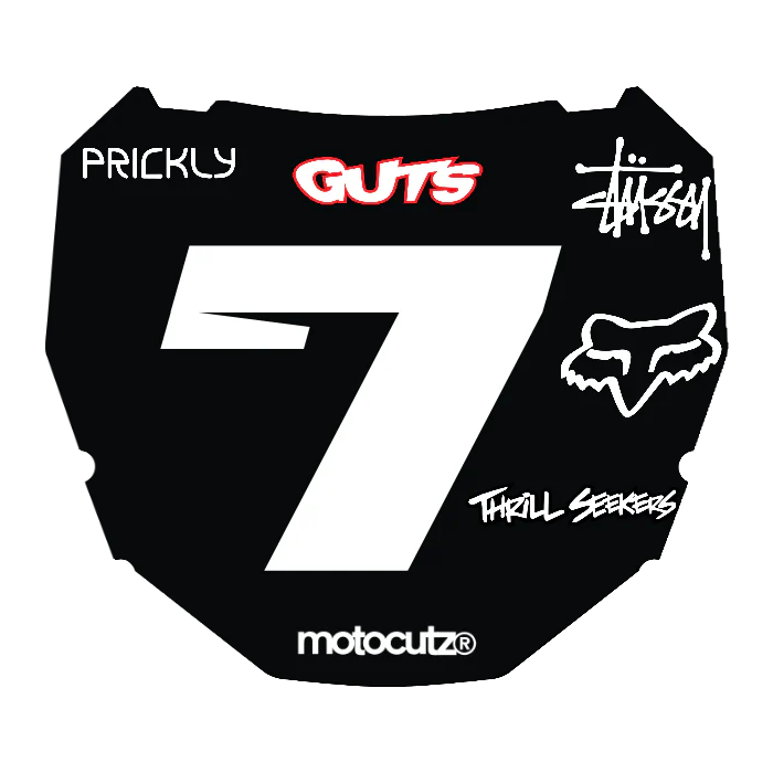 CUSTOM ODI NUMBER PLATE DECAL