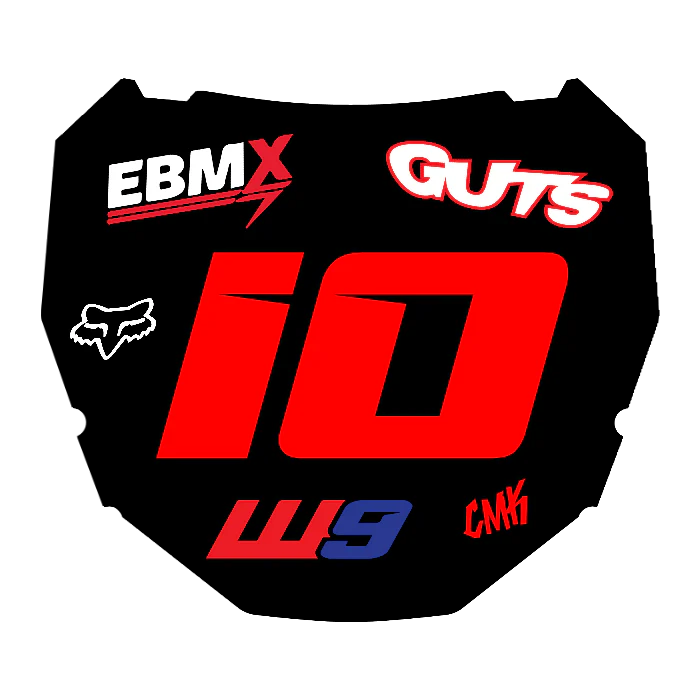 CUSTOM ODI NUMBER PLATE DECAL