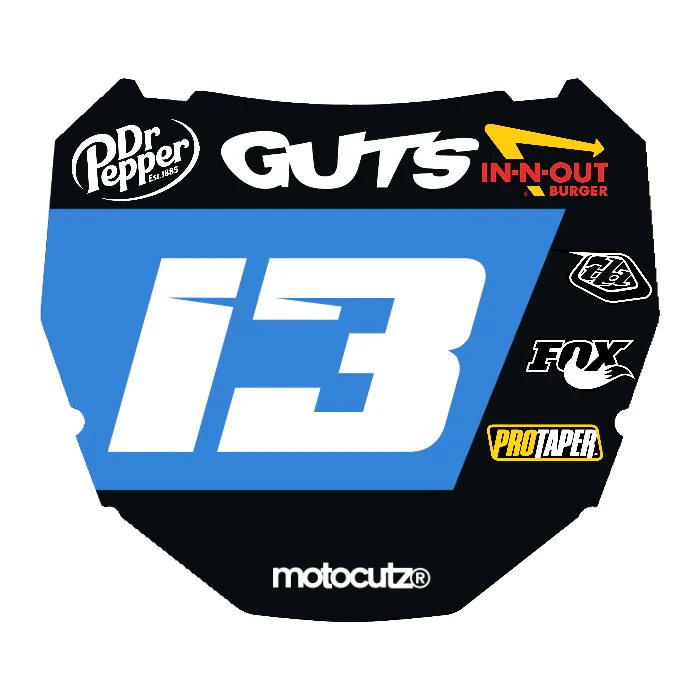 CUSTOM ODI NUMBER PLATE DECAL