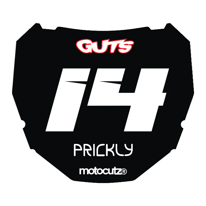 CUSTOM ODI NUMBER PLATE DECAL