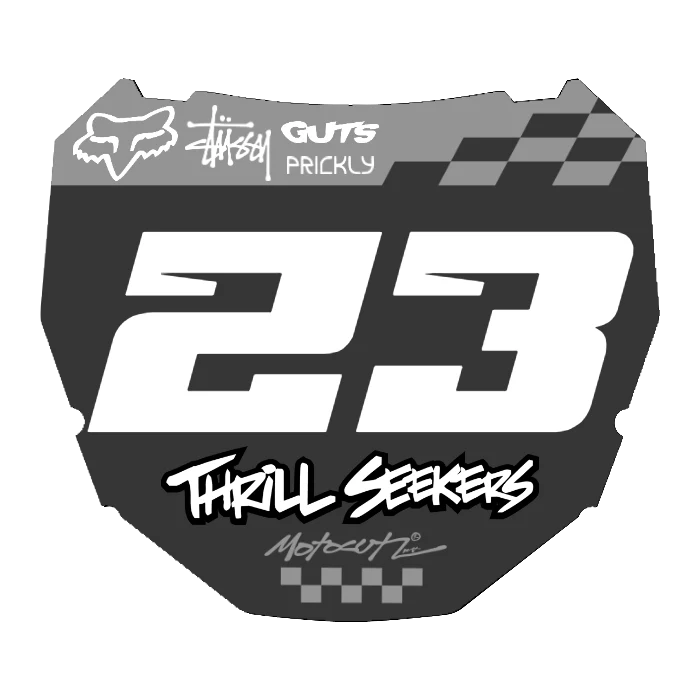 CUSTOM ODI NUMBER PLATE DECAL