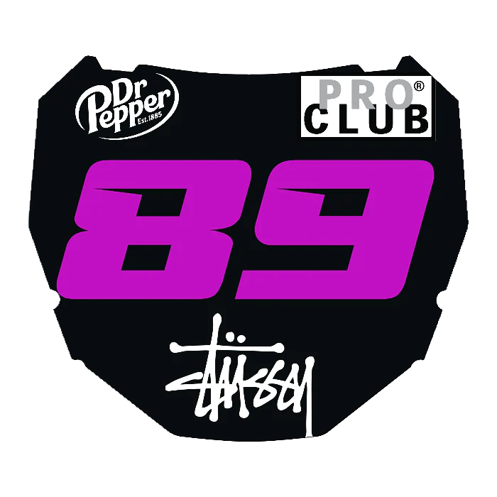 CUSTOM ODI NUMBER PLATE DECAL