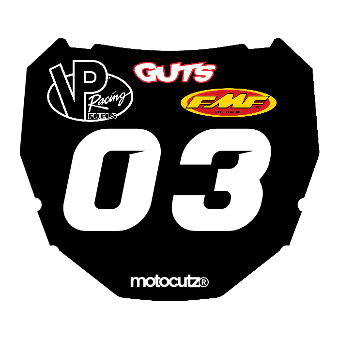 CUSTOM ODI NUMBER PLATE DECAL