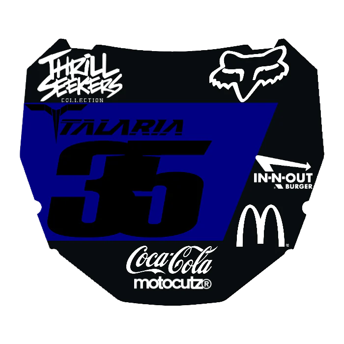 CUSTOM ODI NUMBER PLATE DECAL