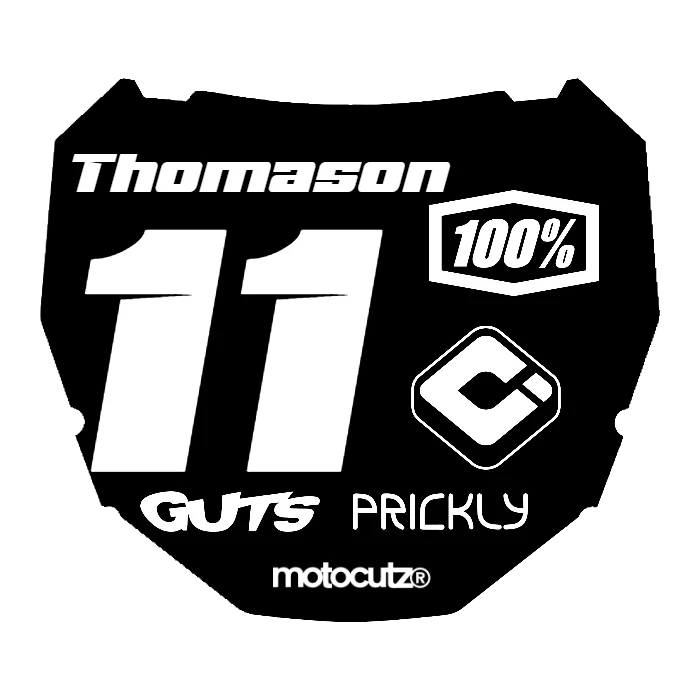 CUSTOM ODI NUMBER PLATE DECAL