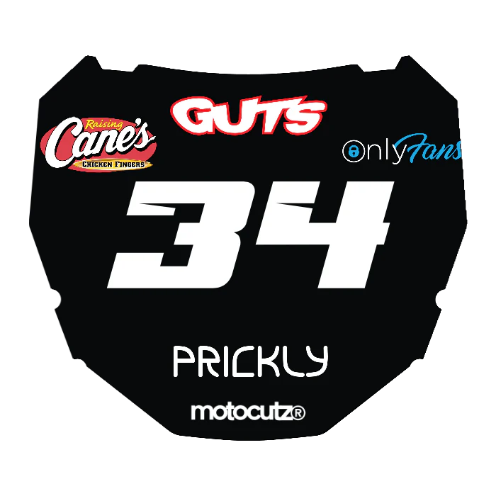 CUSTOM ODI NUMBER PLATE DECAL