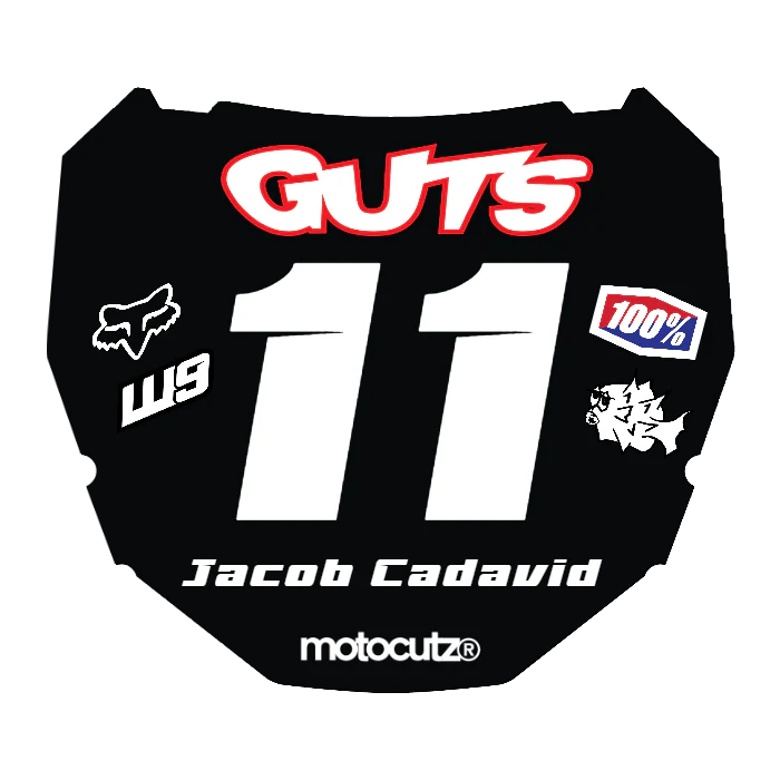 CUSTOM ODI NUMBER PLATE DECAL