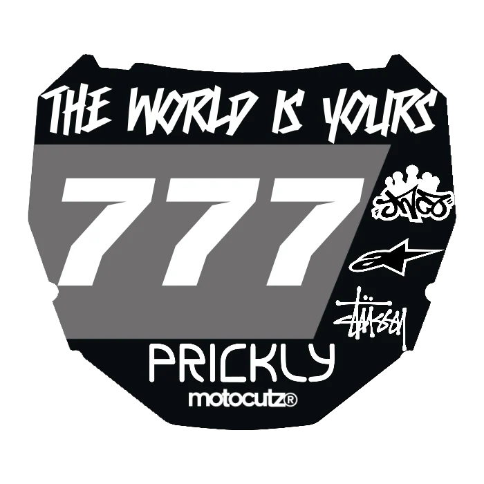 CUSTOM ODI NUMBER PLATE DECAL