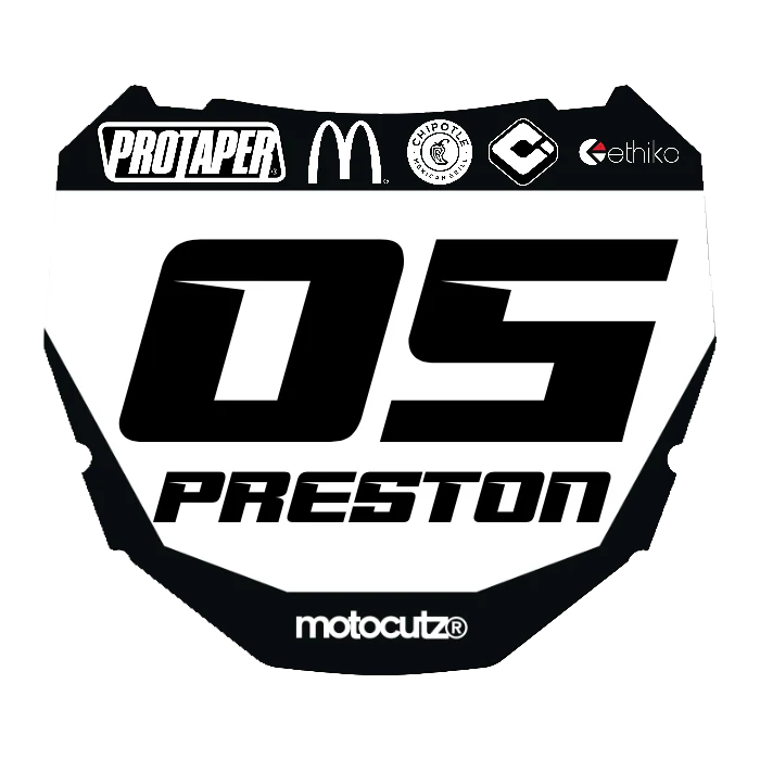 CUSTOM ODI NUMBER PLATE DECAL