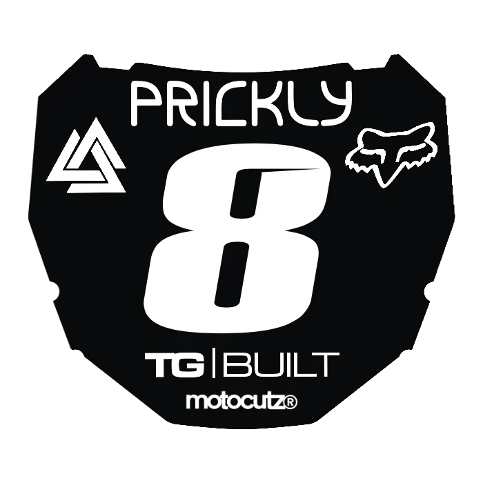 CUSTOM ODI NUMBER PLATE DECAL