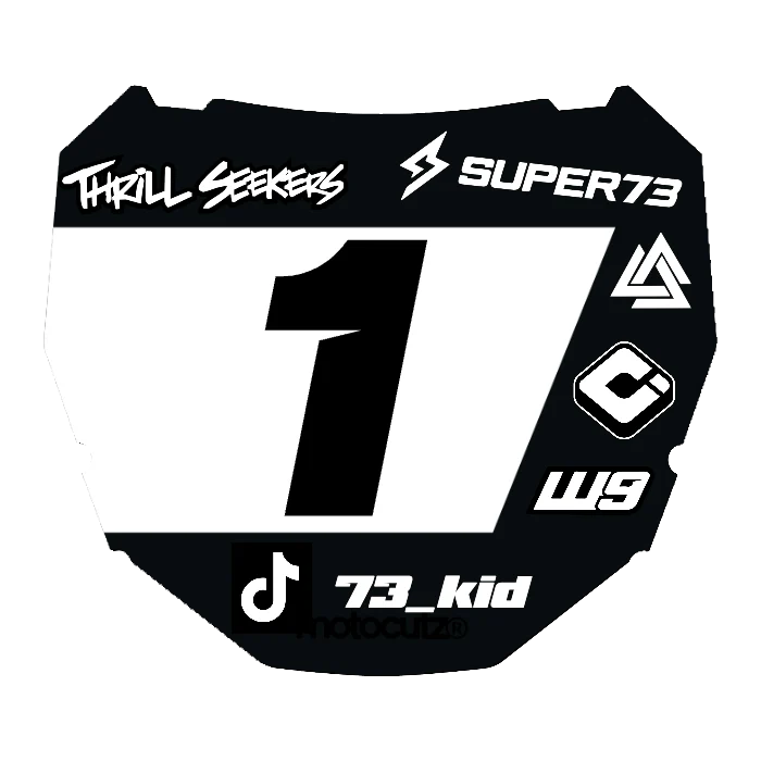 CUSTOM ODI NUMBER PLATE DECAL
