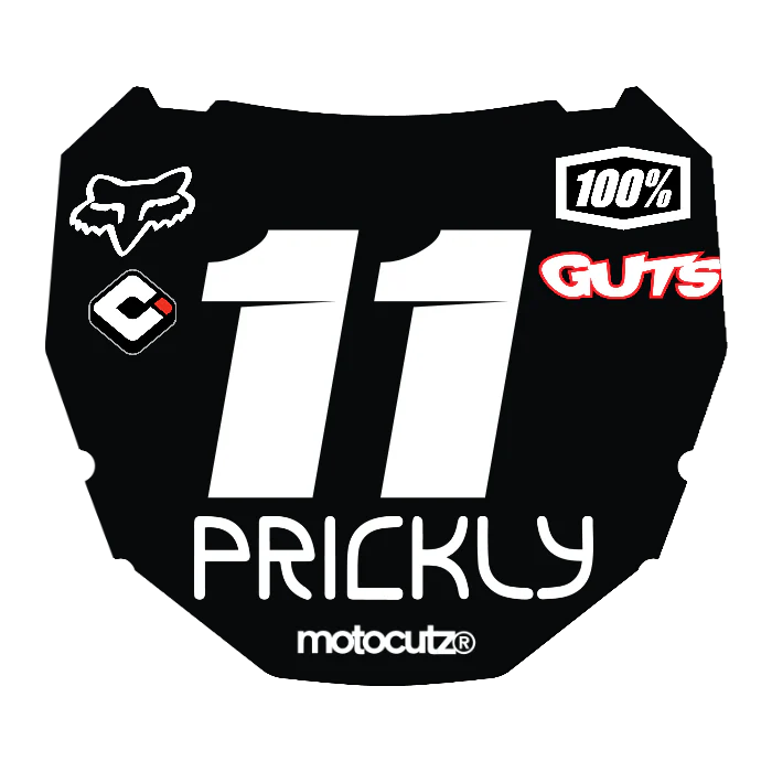 CUSTOM ODI NUMBER PLATE DECAL