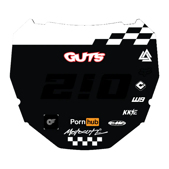 CUSTOM ODI NUMBER PLATE DECAL