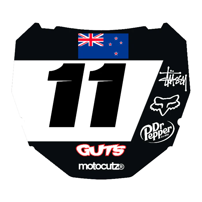 CUSTOM ODI NUMBER PLATE DECAL