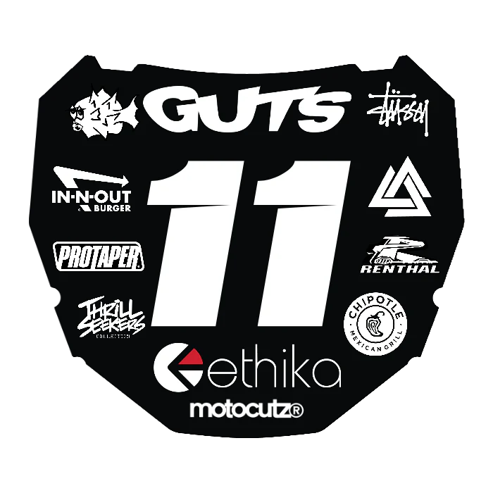 CUSTOM ODI NUMBER PLATE DECAL