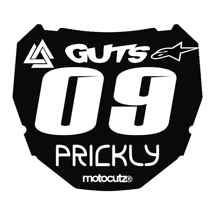 CUSTOM ODI NUMBER PLATE DECAL