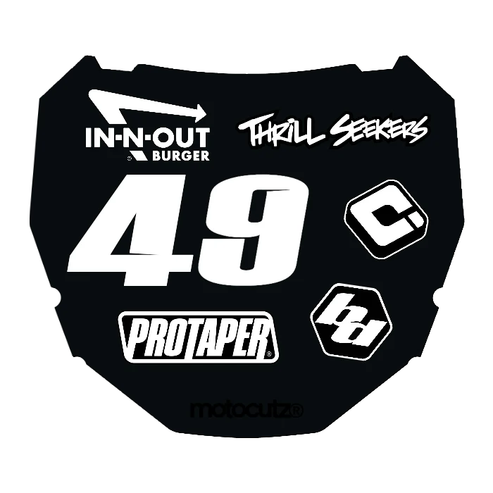 CUSTOM ODI NUMBER PLATE DECAL