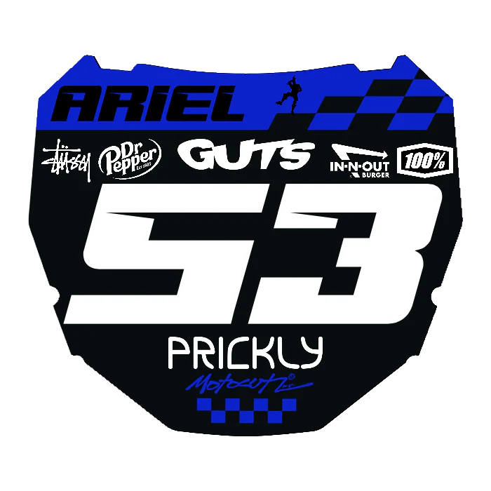CUSTOM ODI NUMBER PLATE DECAL