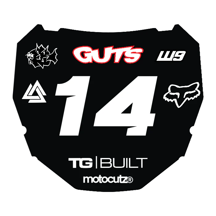 CUSTOM ODI NUMBER PLATE DECAL