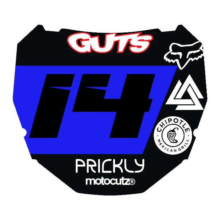 CUSTOM ODI NUMBER PLATE DECAL