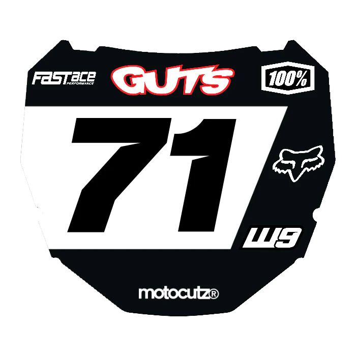CUSTOM ODI NUMBER PLATE DECAL