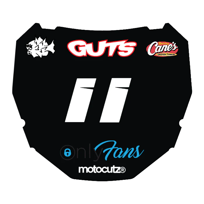 CUSTOM ODI NUMBER PLATE DECAL