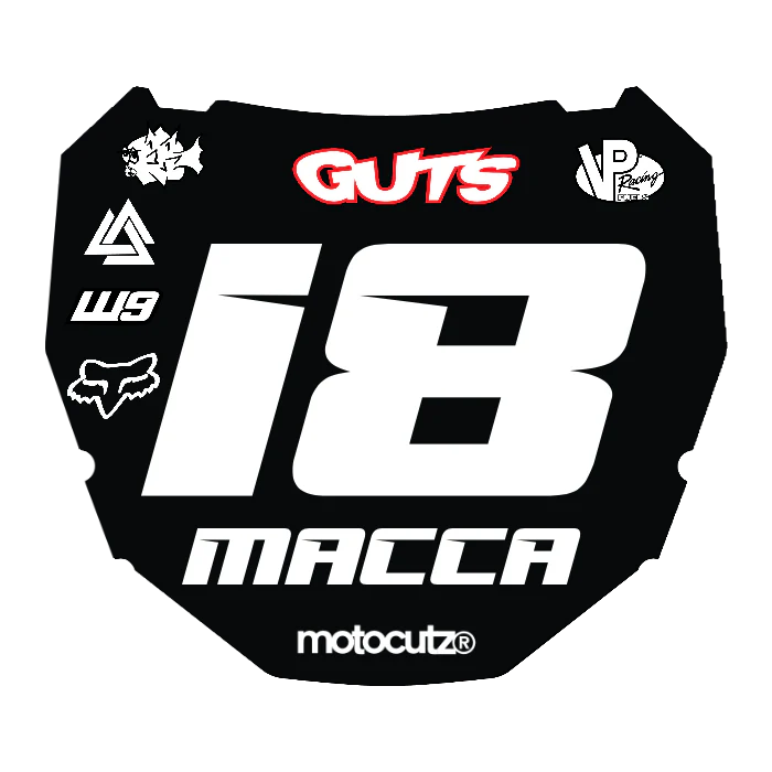 CUSTOM ODI NUMBER PLATE DECAL
