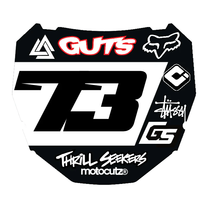 CUSTOM ODI NUMBER PLATE DECAL