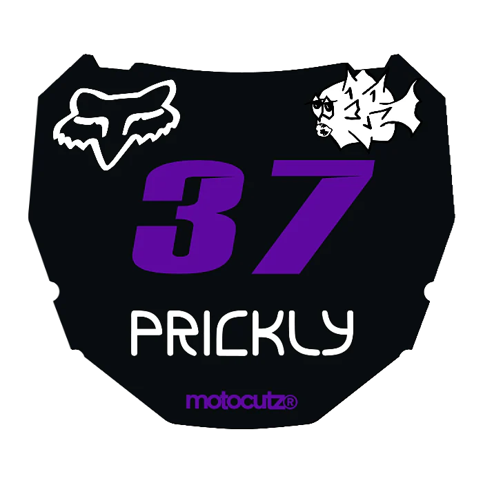 CUSTOM ODI NUMBER PLATE DECAL