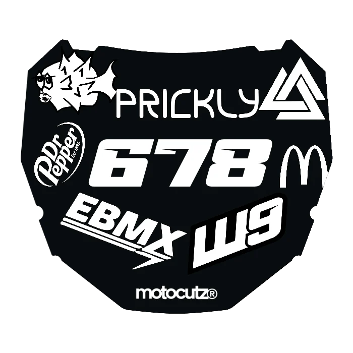 CUSTOM ODI NUMBER PLATE DECAL