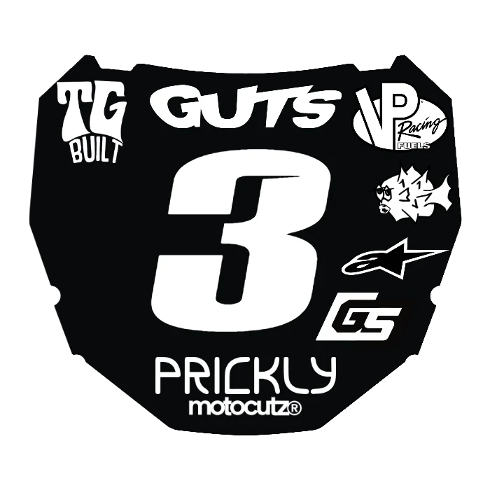 CUSTOM ODI NUMBER PLATE DECAL