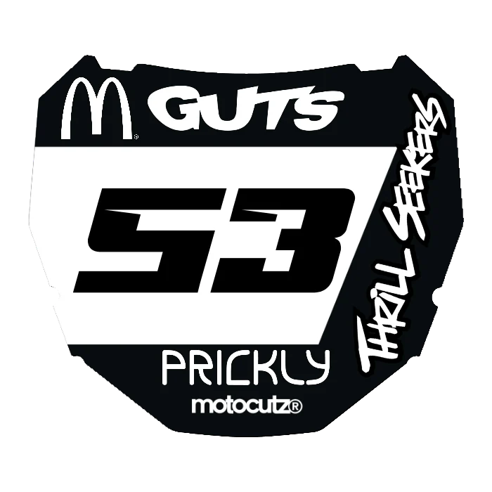 CUSTOM ODI NUMBER PLATE DECAL