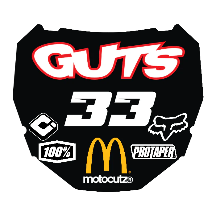 CUSTOM ODI NUMBER PLATE DECAL