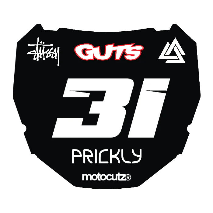 CUSTOM ODI NUMBER PLATE DECAL