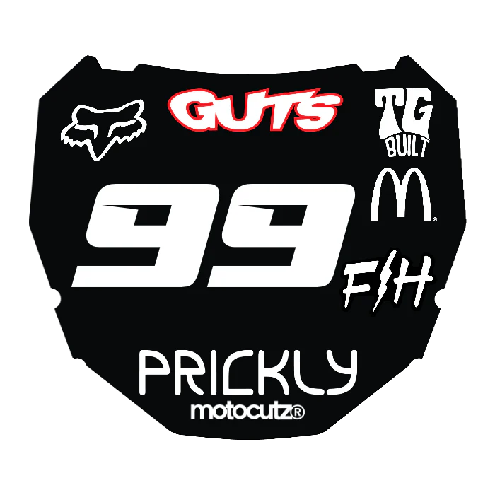 CUSTOM ODI NUMBER PLATE DECAL