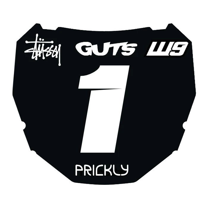 CUSTOM ODI NUMBER PLATE DECAL