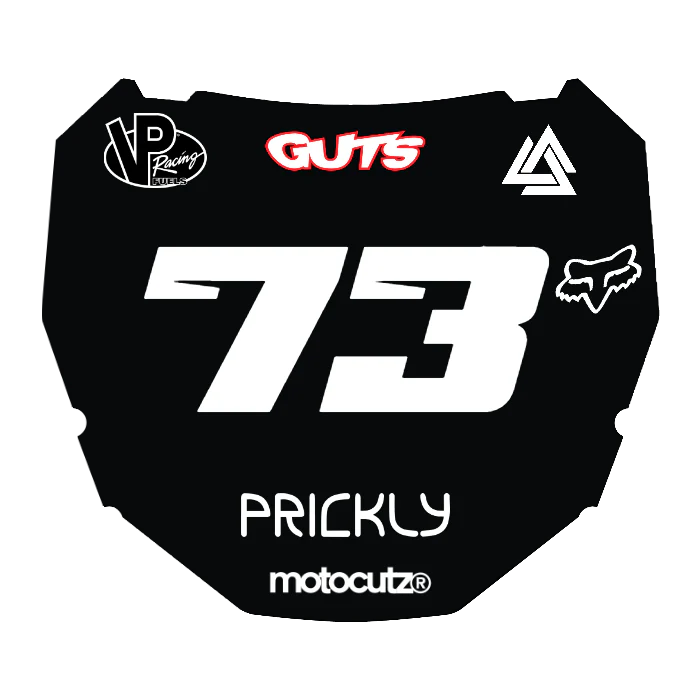 CUSTOM ODI NUMBER PLATE DECAL
