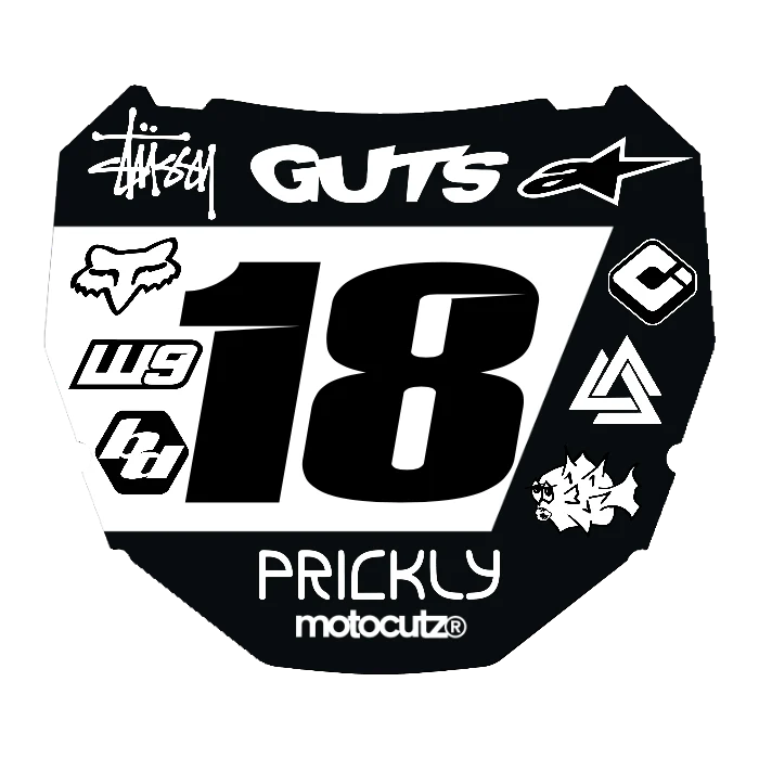 CUSTOM ODI NUMBER PLATE DECAL