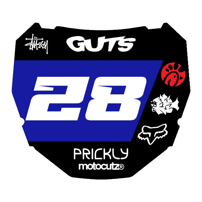 CUSTOM ODI NUMBER PLATE DECAL