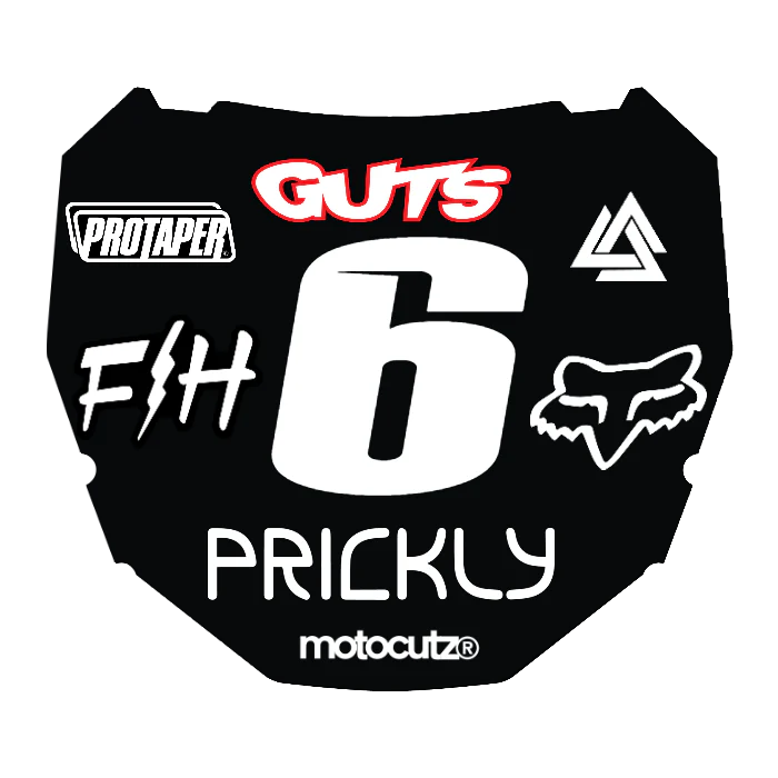 CUSTOM ODI NUMBER PLATE DECAL