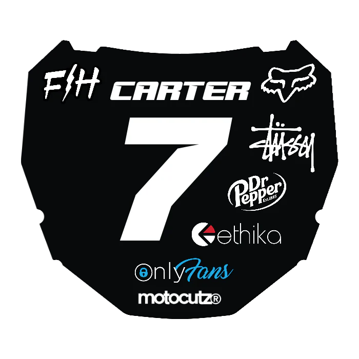 CUSTOM ODI NUMBER PLATE DECAL