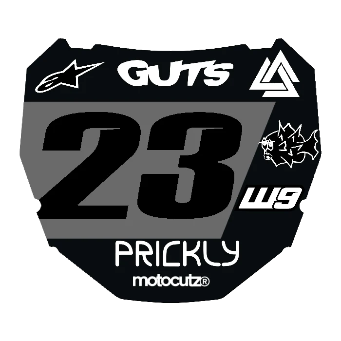 CUSTOM ODI NUMBER PLATE DECAL
