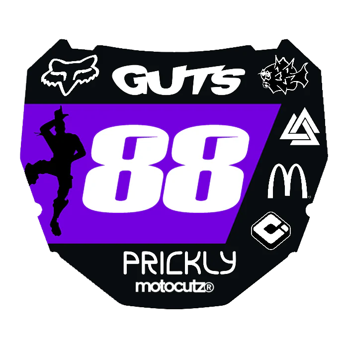 CUSTOM ODI NUMBER PLATE DECAL