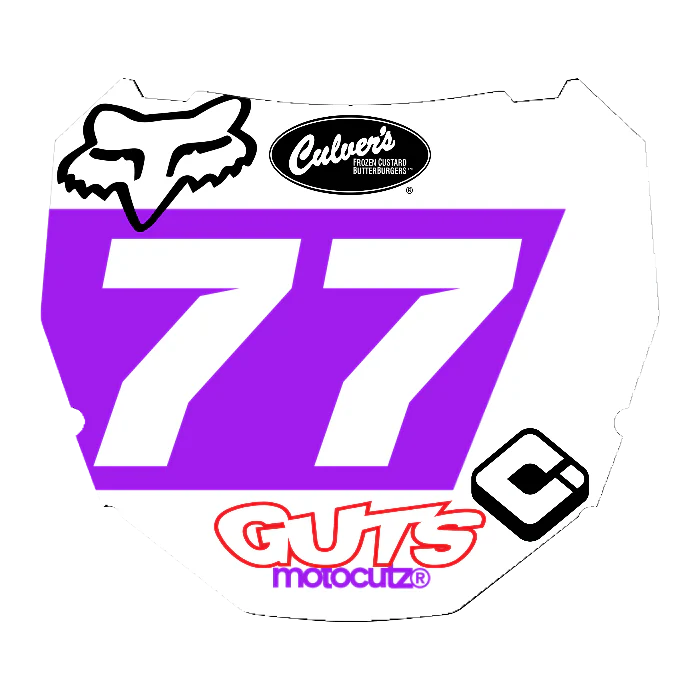 CUSTOM ODI NUMBER PLATE DECAL