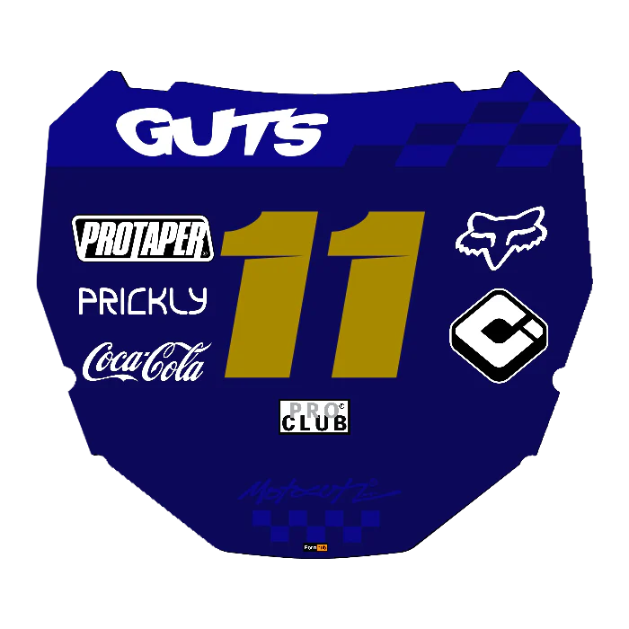 CUSTOM ODI NUMBER PLATE DECAL