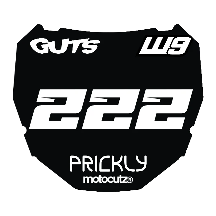 CUSTOM ODI NUMBER PLATE DECAL