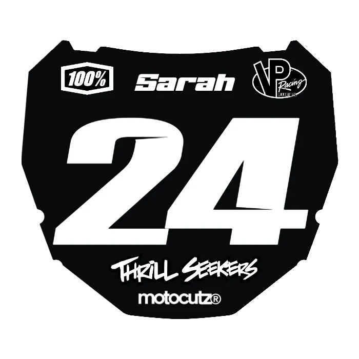 CUSTOM ODI NUMBER PLATE DECAL