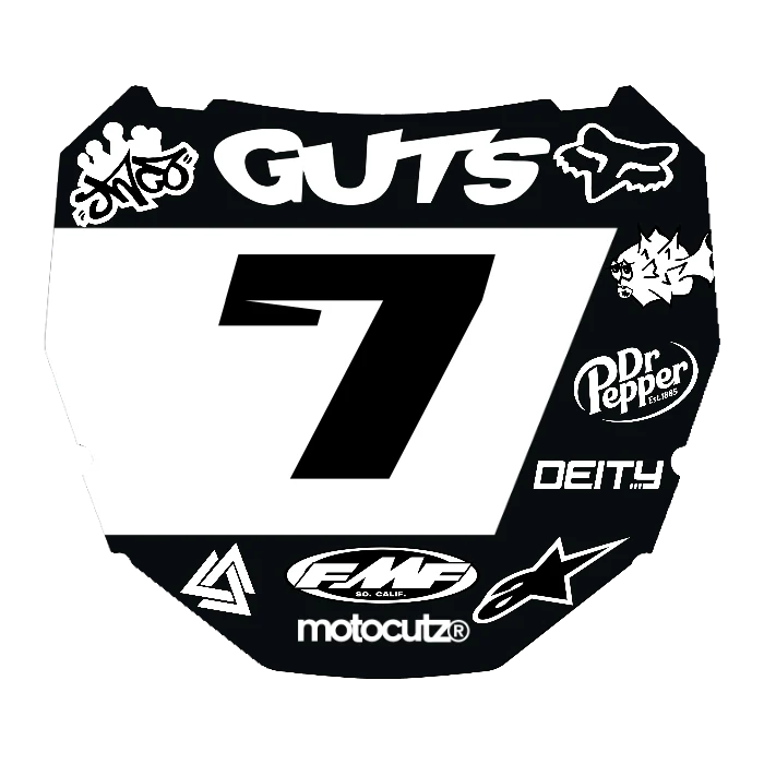 CUSTOM ODI NUMBER PLATE DECAL