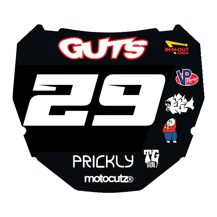 CUSTOM ODI NUMBER PLATE DECAL