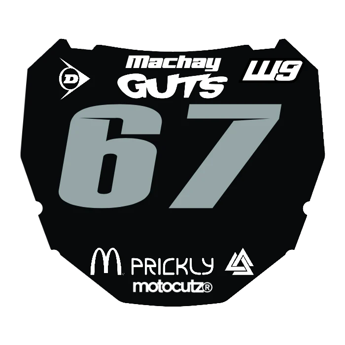 CUSTOM ODI NUMBER PLATE DECAL